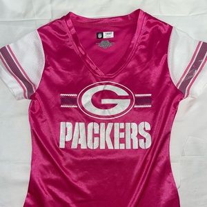 pink womens packers jersey shirt